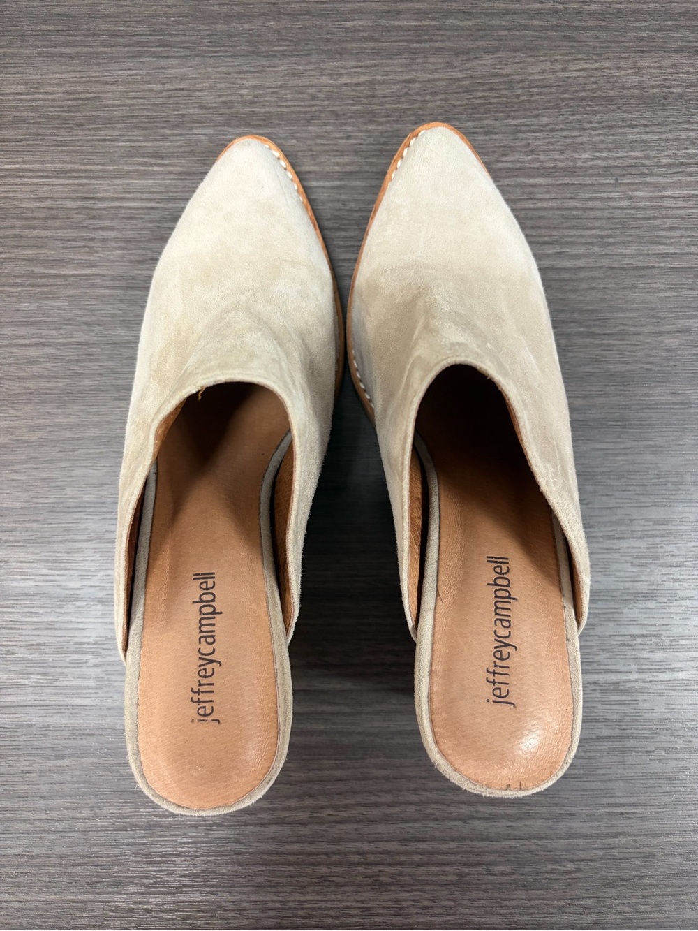 Jeffrey Campbell Favela Suede Mules - Size 7